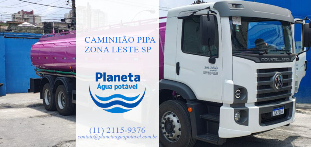 caminhão pipa Zona Leste SP
